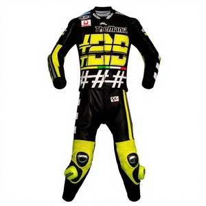 Traje de Carreras MotoCP de Cuero de Canguro/Vaca, Hecho a Medida por Zuzuki, Traje de Una Pieza Profesional con Triple Costura - Product Image 1