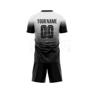 Uniforme de fútbol sublimado de fábrica con logotipos y números personalizados, disponible en varios tamaños, colores y estilos. - Product Image 2