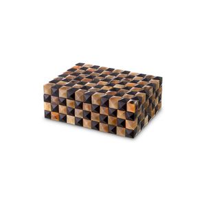 Caja Decorativa Hecha a Mano con Cuernos de Búfalo Naturales para Joyería y Frutos Secos - Product Image 1