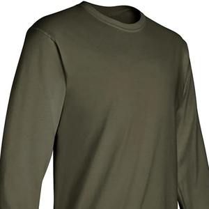 Camiseta de Manga Larga con Cuello Redondo para Hombre, Estampada, de Algodón Suave y Elástico, Básica y Lisa - Product Image 3