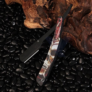 Professional Barber Straight Edge Razor High Quality Stainless Steel Shaving <b>Knife</b> with Sharp Blade Premium Men's Grooming Razor - Product Image 4