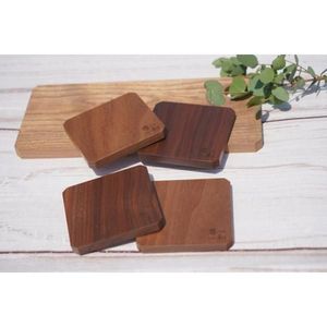 Rectangle Wooden Coasters-Durable Classic <b>Drink</b> Coffee & Tea Coasters for Kitchen Use - Product Image 1
