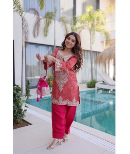 Indian Traditional Stunning Comfortable Fit in Viscose Sequence and Coding Zari Embroidery Work Suit for Festival for Women Wear - Product Image 1