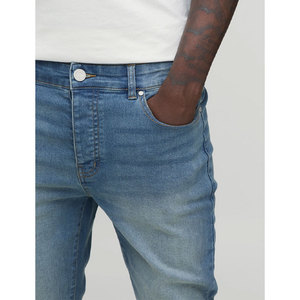 2026 Wholesale Men's Straight Leg Denim Pants Casual Fit Oversized Streetwear <b>Jeans</b> - Product Image 4