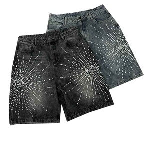 Nuevos Shorts Casuales de Verano para Hombre, Personalizados, Suaves al Tacto, Antiencogimiento, 100% Algodón, Funcionales para Exteriores, con Pedrería - Product Image 1