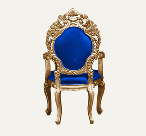 เก้าอี้เท้าแขนแกะสลักลายละเอียดแบบยุโรป ทำด้วยมือ ทนทาน โครงไม้มะฮอกกานี เหมาะสำหรับอพาร์ทเมนต์และโรงแรม - Product Image 3