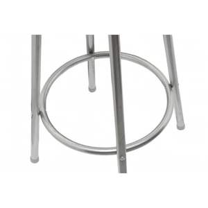 Ensemble de 2 tabourets de bar pivotants standard en MDF marron et acier - Product Image 3