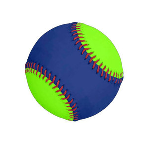 Luminous <b>Baseball</b> Training <b>Ball</b> Blue and Green with Red Stitching Solid Pattern for Outdoor Use - Product Image 6