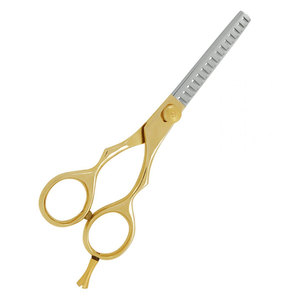 Professional Thinning <b>Barber</b> Scissors Customized Stainless Steel Silver Gold Color Sharp <b>Blade</b> Right-Handed Salon Grooming - Product Image 1
