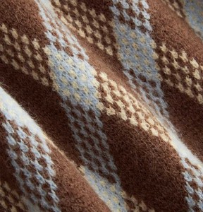 Pull en tricot style universitaire, motif tricoté, pull coloré, mode d'hiver pour jeunes femmes, respirant - Product Image 3