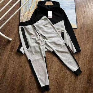 ชุดฮู้ดดี้และกางเกงจ็อกเกอร์ผ้าฟลีซเทคโนโลยีพรีเมียมสำหรับผู้ชาย ระบายอากาศได้ดี พร้อมโลโก้และสีที่กำหนดเองได้ - Product Image 6