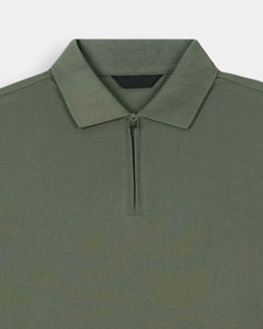 Camiseta Polo Unisex Personalizada al por Mayor, Nuevo Diseño, Cuello con Media Cremallera, 220 g/m², Color Sólido, Antiarrugas, Ropa Casual para Hombre y Mujer - Product Image 5