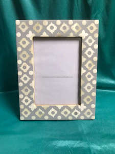 Décoration murale personnalisée vintage moderne et antique pour la maison, cadre photo en résine incrustée d'os fabriqué par Artisan Craft - Product Image 3