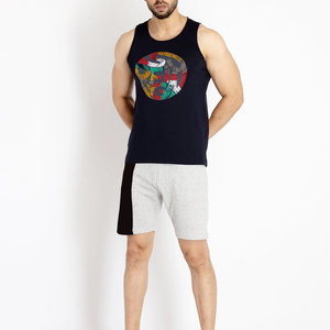 Camiseta sin Mangas para Hombre, Personalizada con Serigrafía, Lavado Ácido, Estilo Desgastado, 100% Algodón, Ecológica y Transpirable - Product Image 5