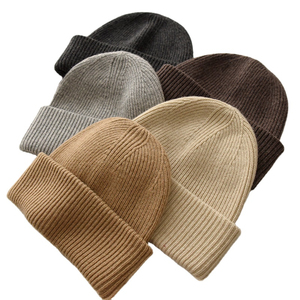 OEM & ODM Custom Logo Mohair Beanie Hat Unisex Gradient Color Beanie <b>Caps</b> Streetwear Fashion Fluffy Warm <b>Winter</b> Beanies Hat - Product Image 1