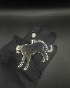 Pendentif Panthère en Argent Sterling 925 Sertie de Pierres, Bijou Hip Hop de Luxe, Collier Pendentif Grand Chat Personnalisé - Product Image 3