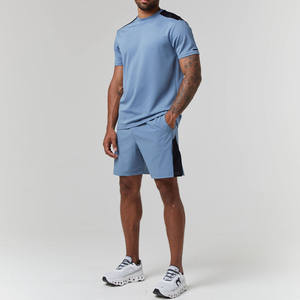 Conjunto de camiseta y pantalones cortos cómodos y elegantes, costuras duraderas, tela transpirable, perfecto para un look informal moderno. - Product Image 6