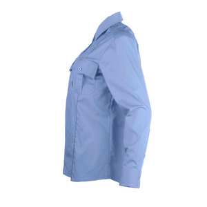 Chemise de travail à manches longues pour femme, uniforme de sécurité, boutonnée, avec poche renforcée, logo personnalisé pour les agents de sécurité - Product Image 2