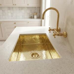 Colección Copper Bath: Lavabo Rectangular de Latón Premium para Cocina, Hecho a Mano, Resistente a la Corrosión, Diseño Elegante - Product Image 1
