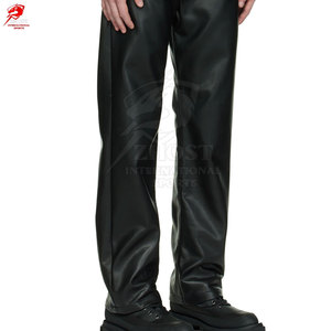 กางเกงหนังผู้ชายหนังนิ่มใส่สบาย ผลิตในปากีสถาน ดีไซน์ทันสมัย เหมาะสำหรับใส่ลำลอง - Product Image 4