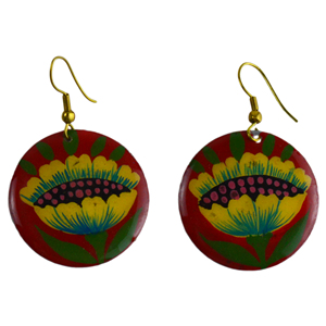 Boucles d'oreilles pour femmes Master Piece avec design à finitions multicolores, boucles d'oreilles pour femmes, nouvelle qualité, design en métal laiton - Product Image 6