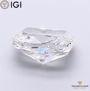 Diamant de laboratoire CVD certifié IGI, 3,00 carats, clarté VS2, couleur E, taille coussin, idéal pour le centre d'une bague - Product Image 4