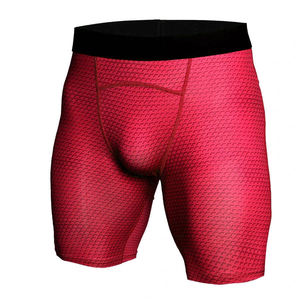 Men's <b>Mid</b> Waist Solid Knitted 100% Cotton Compression Shorts Breathable Elastic Waist Casual Hot Shorts Quick Dry - Product Image 1