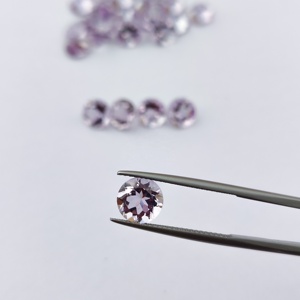 2023 Venta de fábrica Nuevo diseño 7mm Natural facetado suelto Rosa De Francia Piedras preciosas de amatista Forma de pera rosa para la producción de joyas - Product Image 5