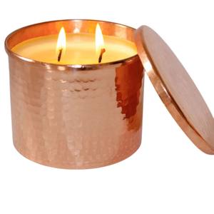 Luxury Design Gold Metal Candle <b>Jar</b> With Lid Textured Brass Candle Container For Home <b>Decor</b> Wholesale Suppliers In Low Price - Product Image 3