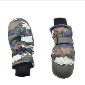 Guantes de Esquí Profesionales de Poliéster Impermeables y Aislantes con Cierre de Gancho y Bucle para Hombre, Manoplas de Snowboard para Invierno - Product Image 1
