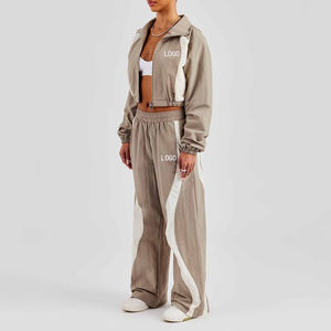 Chaqueta Deportiva Cortavientos de Nailon de Alta Calidad para Hombre y Mujer, Diseño Sólido, Ajuste Holgado, con Logotipo Personalizado - Product Image 3