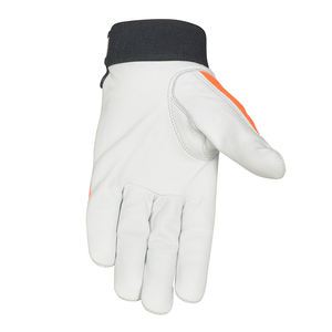 Gants de travail de sécurité pour mécaniciens les plus vendus, gants de travail en cuir pour la construction, à doigts entiers, avec poignet réglable - Product Image 4