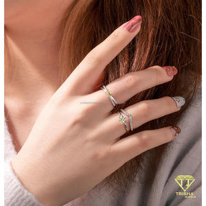 VVS Moissanite Diamond <b>Ring</b> Round Cut Center Stone 925 Sterling <b>Silver</b> Twisted Band Luxury <b>Statement</b> Jewelry For Women - Product Image 2