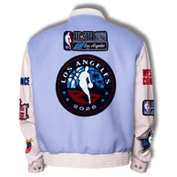 Veste universitaire décontractée en laine et cuir brodée style Jeff Hamilton All-Star 2026 Los Angeles de qualité supérieure |   Commemoratif B2B