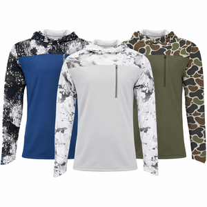 Chemises de pêche unisexes personnalisées à manches longues, respirantes, légères, en polyester, protection solaire UPF 50, extensibles et rafraîchissantes pour hommes - Product Image 1
