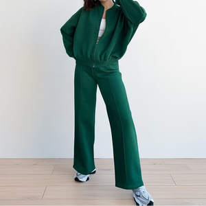Conjuntos Deportivos Personalizados para Mujer, Estilo Urbano, Color Sólido, Alta Calidad, 100% Algodón, Transpirable, Ecológico, para Gimnasio, Deportes y Jogging - Product Image 4