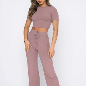 solid <b>Sets</b> for Women 2 Pieces Loose Long Sleeves <b>Knitting</b> Women's Sweater Pants Fashion Thickening Women 2 Piece <b>Set</b> Outfit new - Product Image 1