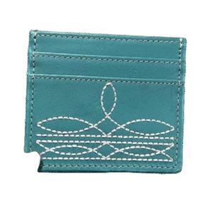 Cartera Ecológica de Cuero Genuino Estilo Boho Hecha a Mano en India, Tarjetero Minimalista Duradero con Patrón Puro para Uso Diario y Viajes - Product Image 1