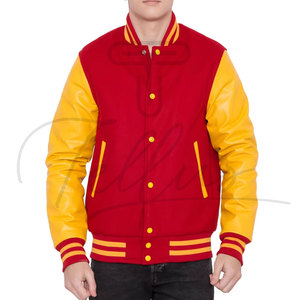 Veste universitaire sur mesure de haute qualité avec corps en laine, manches en cuir et broderie en chenille. Veste universitaire courte pour femme. - Product Image 6