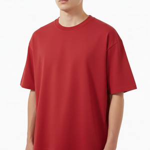 Wholesale Custom Your Brand Logo 100% Cotton Knitted High Quality Oversized Eco-Friendly Blank Men's T-<b>shirts</b> Plain Casual 220g - Product Image 4
