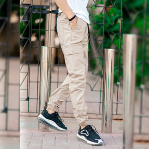 กางเกงคาร์โก้ผ้าฝ้ายทวิลล์ทนทาน ผู้ผลิตตามสั่ง - Product Image 4
