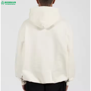 High Quality Solid Vintage Winter Streetwear 360 GSM 100% Cotton Fleece Thick Heavy Pocket Pullover <b>Oversized</b> <b>Hoodies</b> <b>Men</b> - Product Image 2