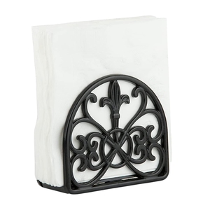 Minimalist Geometric Iron <b>Paper</b> Napkin Stand Custom <b>Black</b> Wire <b>Tissue</b> Holder Elegant Table Decorative Napkin Rack for Hotel Cafe - Product Image 4