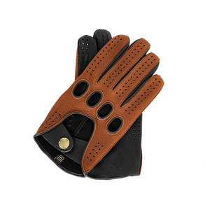 Guantes de Conducción de Cuero Vacuno Original, Suaves, de Alta Calidad, Personalizables, con Correa de Muñeca Ajustable, Antideslizantes, para Todas las Estaciones - Product Image 1