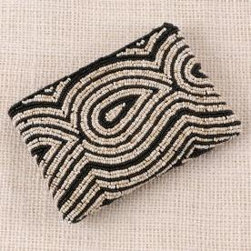 Porte-monnaie fantaisie fait main de qualité supérieure, orné de perles, motif abeille, pour enfants, broderie à la main, design neuf, petit portefeuille. - Product Image 2