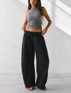 กางเกงกีฬาเอวยางยืดผ้าฟลีซสำหรับผู้หญิงเสื้อผ้าสำหรับฤดูหนาว - Product Image 6