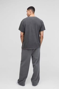 Camiseta Oversize para Hombre, Ajuste Holgado, Hombros Caídos, Algodón Pesado, Estilo Urbano, Moda Streetwear - Product Image 4