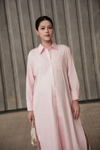 Vestido Maxi Holgado de Maternidad para Mujer, Prenda Informal, Transpirable, Ligero, Tejido 100% Algodón Ecológico - Product Image 2