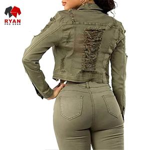 Ryan Pro Gear <b>Customized</b> <b>Denim</b> <b>Jacket</b> For Women Breathable and Comfortable Fabric with <b>Customized</b> Logo OEM Design - Product Image 1