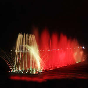 Fuente de Agua Musical Flotante Moderna para Exteriores con LED, Boquilla de Acero Inoxidable - Product Image 1